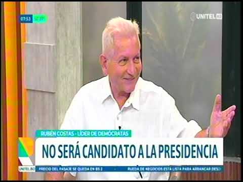 20082024 RUBEN COSTAS HACE UN LLAMADO A LA UNIDAD  UNITEL