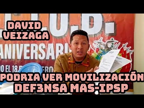 DAVID VEIAZAGA RECHAZA OBSERVACION DEL TRIBUNAL ELECTORAL AL CONGRESO MAS-IPSP DE VILLA TUNARI..