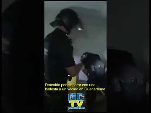 Detenido por disparar con una ballesta a un vecino en Guanarteme #shorts