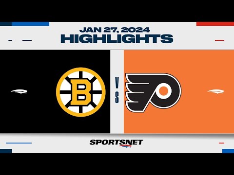 NHL Highlights | Bruins vs. Flyers - January 27, 2024