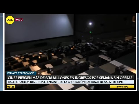 Cines en el Perú pierden más de S/16 millones en ingresos por semana