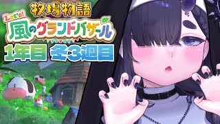 【 牧場物語 風のグランドバザール 】1年目、冬⛄全員と恋人を目指して、のんびり初見プレイ part10【 #グラバザ / ちむぎ / #v