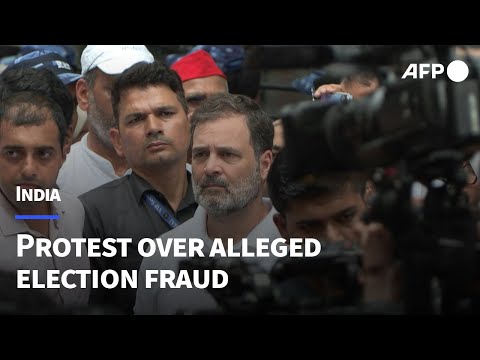 Indian opposition lawmakers rally over alleged election fraud | AFP