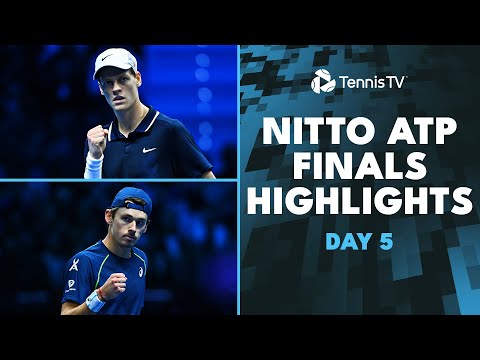 Sinner Takes On Medvedev; Fritz Plays De Minaur | Nitto ATP Finals 2024 Highlights Day 5