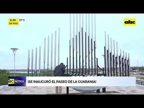 Se inauguró el Paseo de la Guarania