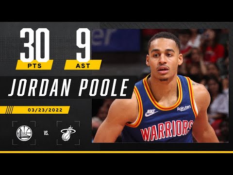 Jordan Poole drops a cool 30 PTS and 9 AST in Warriors' win  | NBA on ESPN video clip