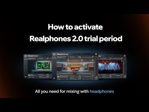 Video instruction on how to activate trial period for Realphones 2.0