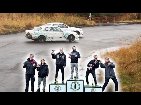 Rainy Drifting Competition in Japan: Adam LZ's Thrilling Battle on the Wet Track