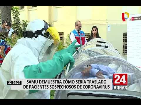 SAMU presenta ambulancias para atender casos de coronavirus en Perú