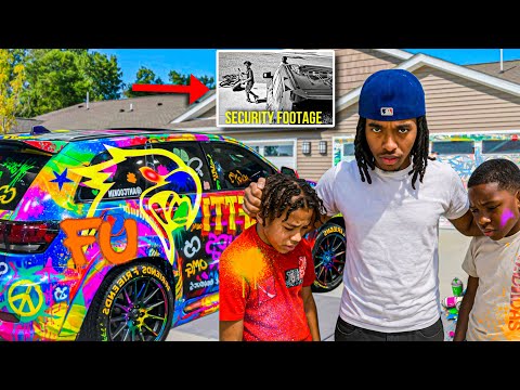 ANGRY KIDS SPRAY PAINTED My TRACKHAWK! *Caught On Camera* MEET MY NEIGHBORS