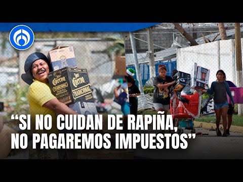 Canaco Acapulco amenaza con huelga de pagos si no se les protege de la rapiña durante 'John'