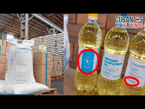 En Cuba en régimen vende donativos rusos del  Programa Mundial de Alimentos (PMA)