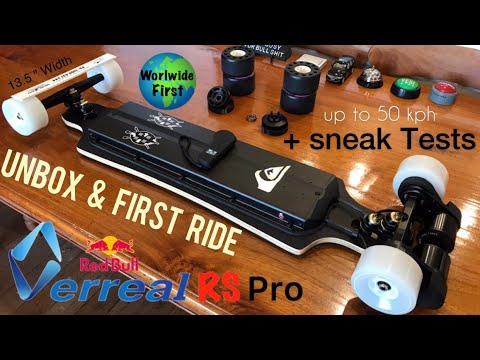 Verreal RS Pro - Unbox & First Ride + sneak Tests - Andrew Penman EBoard Reviews- Vlog No.184