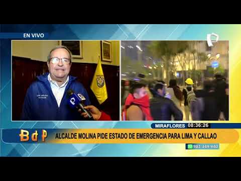 Alcalde de Miraflores pide estado de Emergencia para Lima y Callao
