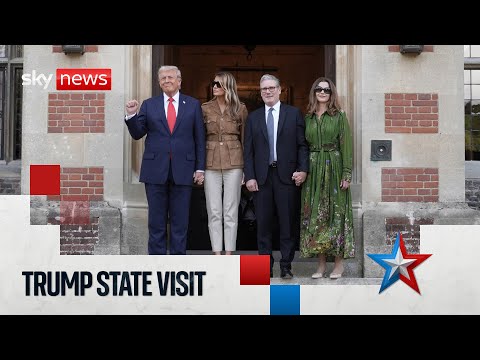 Donald Trump's second UK state visit continues | Full Sky News coverage