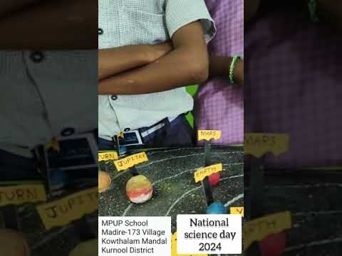 shorts @sunithamaths6776 #solar system #national science day projects