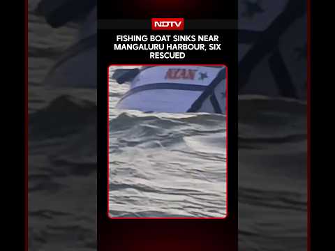 Karnataka News | Fishing Boat Sinks Near Mangaluru Harbour, Six Rescued