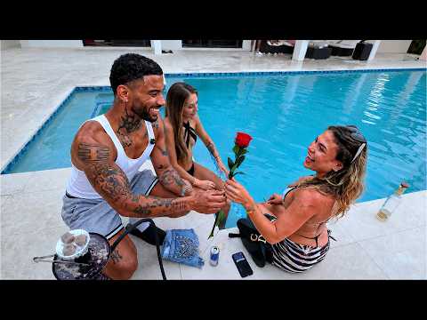 Baddie Rizzes Up McQueen At Miami Pool Party...