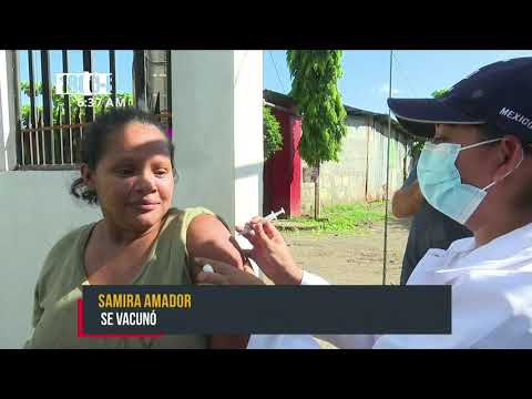 Jornada de vacunación voluntaria casa a casa en Managua - Nicaragua