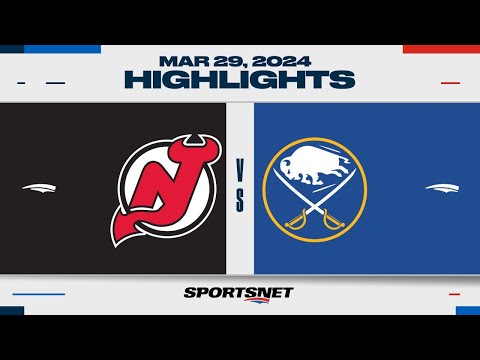 NHL Highlights | Devils vs. Sabres - March 29, 2024