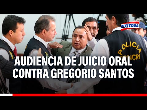 Gregorio Santos: Continúa audiencia de juicio oral contra exgobernador de Cajamarca