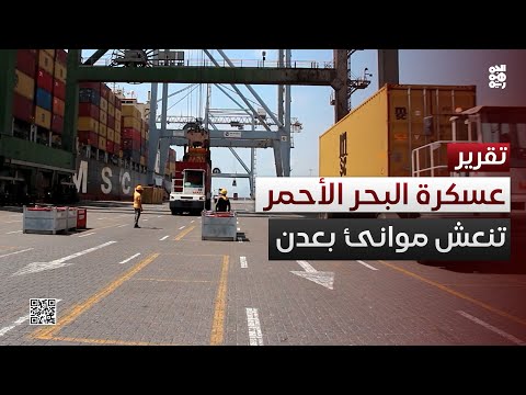 ارتفاع النشاط الملاحي في موانئ عدن بعد عسكرة المليشيا للبحر الأحمر