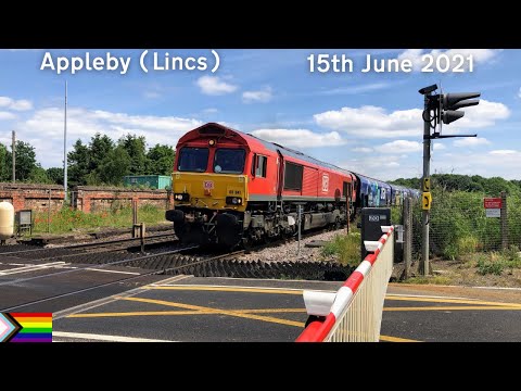 *Warbling Alarm & New Barriers* Appleby Level Crossing (15/06/2021)