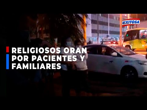 ?? Trujillo: religiosos oran por pacientes y familiares en exteriores del hospital regional