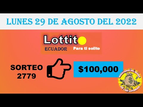 RESULTADO LOTTO SORTEO #2779 DEL LUNES 29 DE AGOSTO DEL 2022 /LOTERÍA DE ECUADOR/
