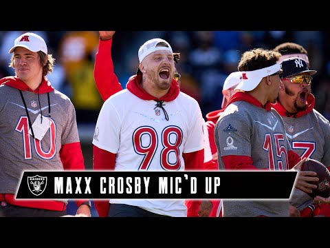 Maxx Crosby Mic’d Up at 2022 Pro Bowl Practice: ‘I’m the Best Left Guard in the League!’ | Raiders video clip 