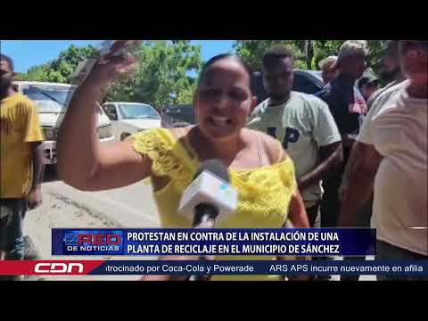 Protestan en contra de la instalación de una planta de reciclaje en el municipio de Sánchez