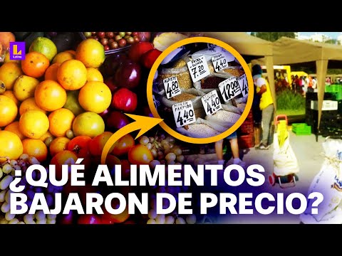 Economía Nacional: ¿Que alimentos bajaron de precio?