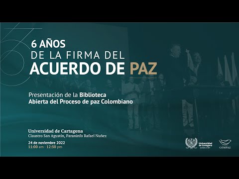 6 años de la firma del Acuerdo de Paz. Conversación entre Juan Manuel Santos y Felipe González.