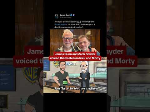 James Gunn and Zack Snyder as themselves in Rick and Morty