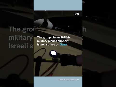 Pro-Palestinian activists break into British Royal Air Force base | DW News