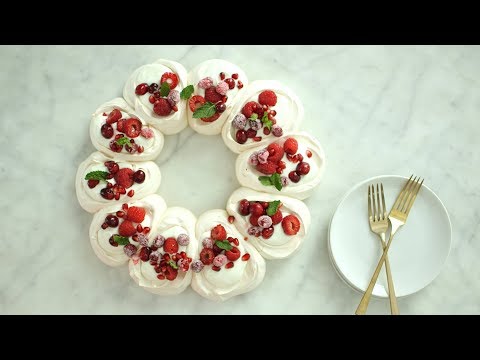 Pavlova Wreath- Everyday Food with Sarah Carey
