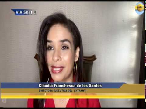Entrevista Claudia Franchesca de los Santos Directora del (INTRANT), nuevas medidas en el transporte