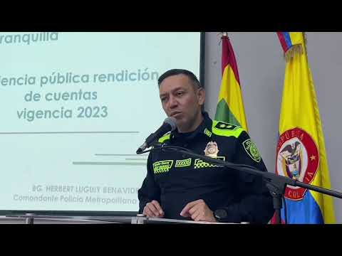 Policía Metropolitana de Barranquilla presenta rendición de cuentas vigencia 2023