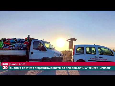 Simeri Crichi: Guardia Costiera sequestra oggetti da spiaggia utili a tenere il posto