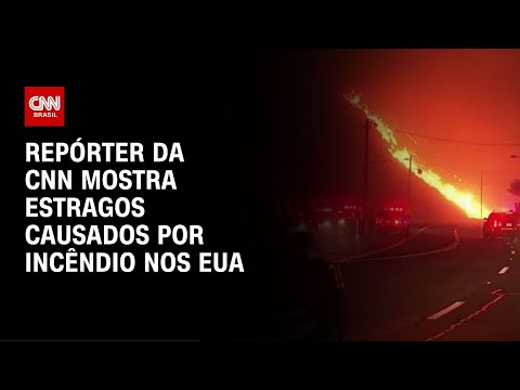 Repórter da CNN mostra estragos causados por incêndio nos EUA | CNN NOVO DIA