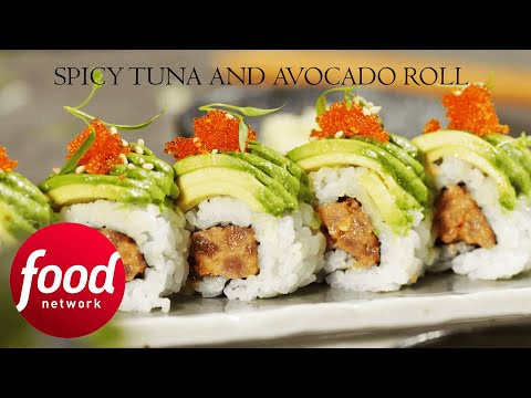 Spicy Tuna & Avocado Roll Recipe Served With a Roku Gin & Tonic | Food Network UK