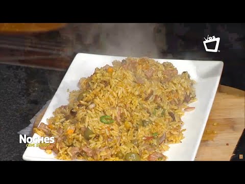 Cómo hacer un arroz con carne || NOCHES CON SABOR