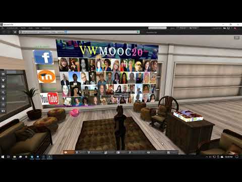 Exploring the Virtual Worlds MOOC Headquarters in Second Life and a Couple of Info Getting Skills