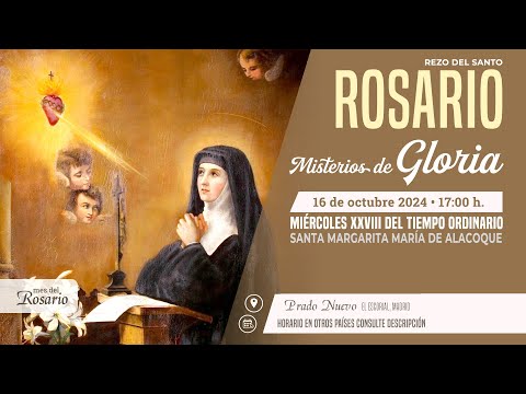 SANTO ROSARIO de hoy Miércoles (Misterios Gloriosos) en DIRECTO desde PRADO NUEVO a las 17:00 h.