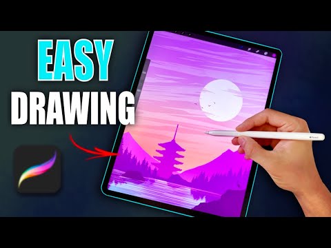 Easy way to draw a Landscape on iPad - Digital Art