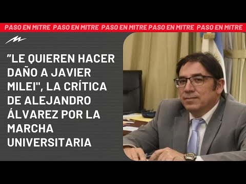 ”Le quieren hacer daño a Javier Milei, la crítica de Alejandro Álvarez por la marcha universitaria