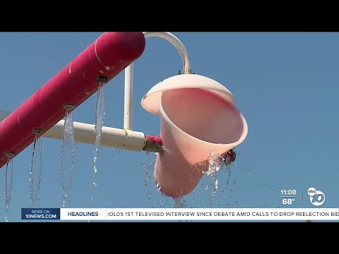 Families beat the heat and beach crowds