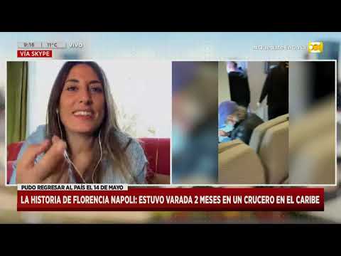 Florencia Nápoli, la cantante argentina varada en un crucero en Hoy Nos Toca a las Ocho