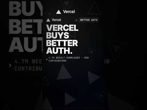 4.7M Downloads And Vercel Wants It #software #authentication #startup