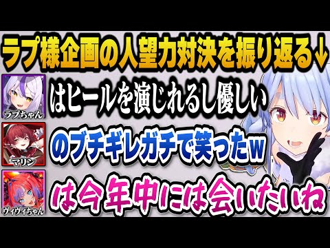 ホロライブ人望力対決総まとめ｜ぺこら・マリン・ヴィヴィの見どころとエピソード紹介 サムネイル